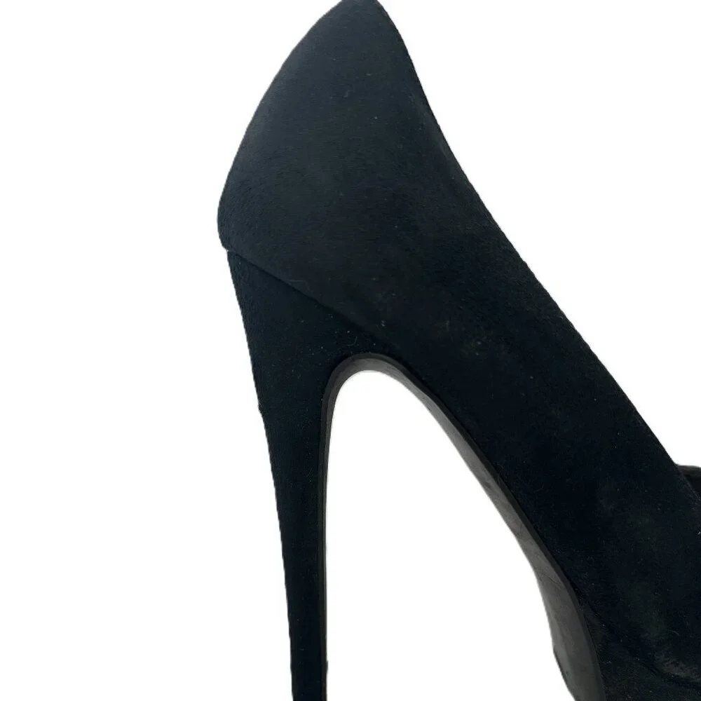 Black Suede Pumps 5inch Heel 1inch Platform Size 7 1/2 Xhilaration